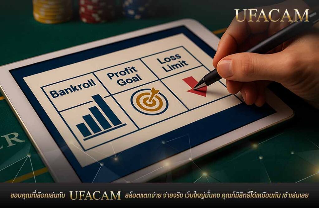 ภาพแผนควบคุมงบเดิมพันและกำไรก่อนเล่น บาคาร่าขั้นต่ำ 10 บาท